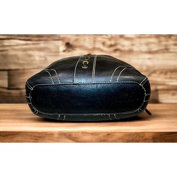 Y2K Coach 10399 Chelsea Laced Grommet Leather Convertible Duffle Bag & Wristlet - Picture 5 of 12